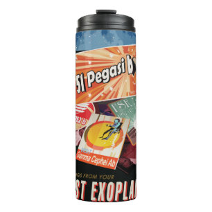 Bezoek eerste exoplaneet gevonden buiten zonnestel thermosbeker