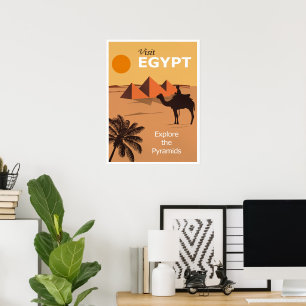 Bezoek Egypte-reisposter Poster