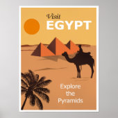 Bezoek Egypte-reisposter Poster (Voorkant)