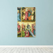 Bezoek en geschil met artsen canvas afdruk (Insitu (Houten vloer))