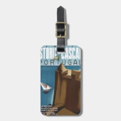 Bezoek Estoril Cascais Portugal Bagagelabel (Voorkant verticaal)