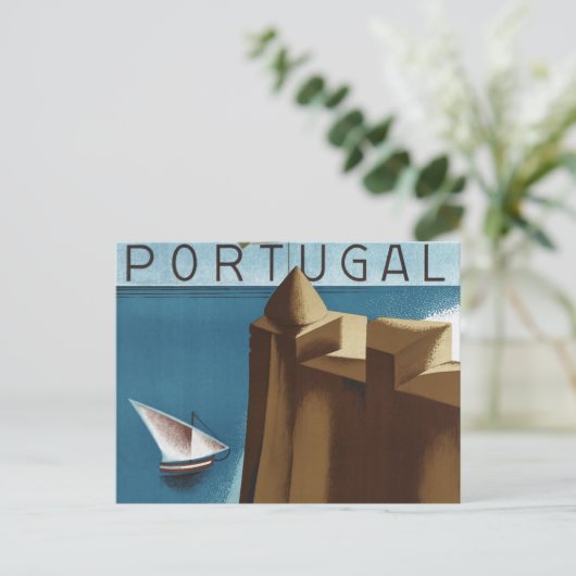 Bezoek Estoril Cascais Portugal Briefkaart (Staand voorkant)