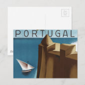 Bezoek Estoril Cascais Portugal Briefkaart (Voorkant / Achterkant)