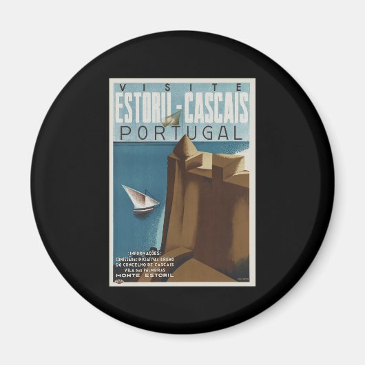 Bezoek Estoril-Cascais Portugal Magneet (Voorkant)