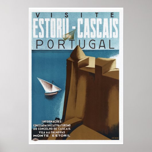 Bezoek Estoril Cascais Portugal Poster (Voorkant)