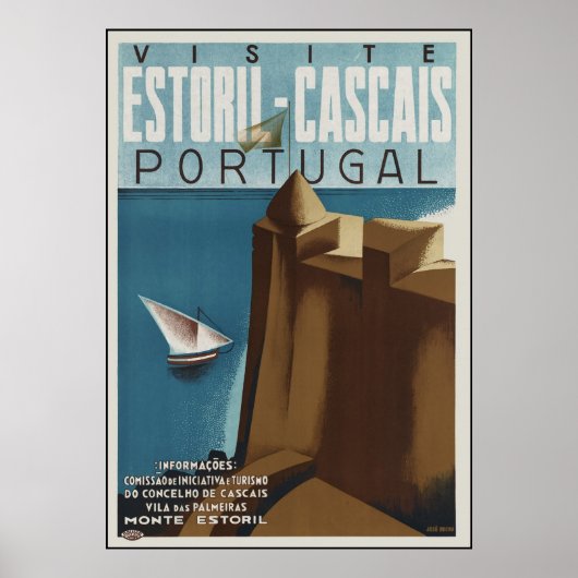 Bezoek Estoril-Cascais Portugal Poster (Voorkant)