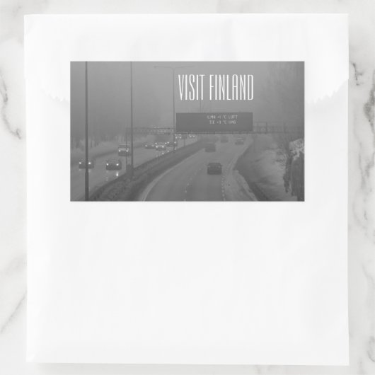 Bezoek Finse sticker (Tas)