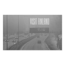 Bezoek Finse sticker