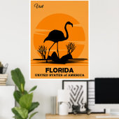 Bezoek Florida, reisposter, Poster (Thuiskantoor)