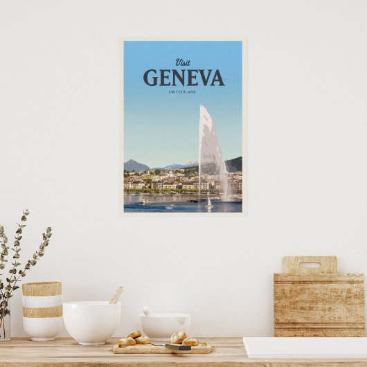 Bezoek Genève Poster (Keuken)
