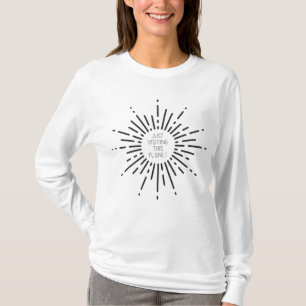 Bezoek gewoon deze planeet Sun Star Burst T-shirt