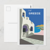  Bezoek Griekenland Toerisme Reizen Briefkaart (Voorkant / Achterkant)