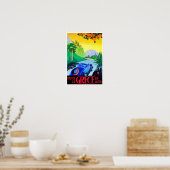 Bezoek Griekenland via het Poster van het klassiek (Keuken)