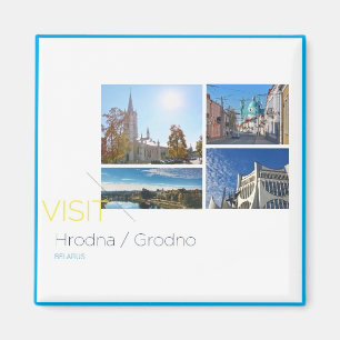 Bezoek Grodno Belarus Country Uitzicht Travel Magn Magneet