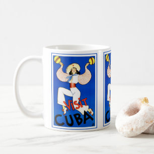 Bezoek Havana, Cuba, Vintage Reisposter Maracas Koffiemok