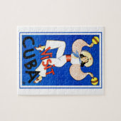 Bezoek Havana, Cuba, Vintage Reisposter Maracas Legpuzzel (Horizontaal)
