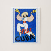 Bezoek Havana, Cuba, Vintage Travel Poster Maracas Legpuzzel (Verticaal)