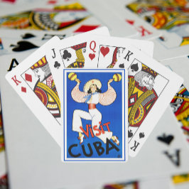 Bezoek Havana, Cuba, Vintage Travel Poster Maracas Pokerkaarten