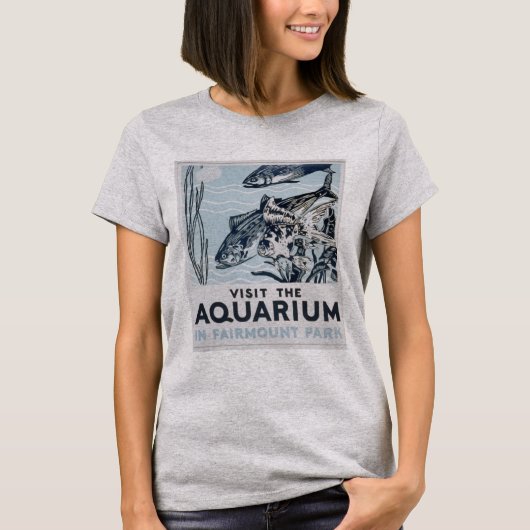 Bezoek het aquarium t-shirt (Voorkant)