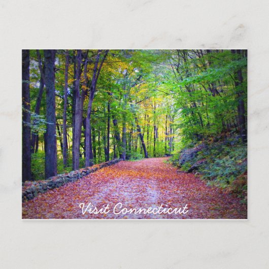 Bezoek het Briefkaart Connecticut (Voorkant)