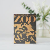  bezoek het Briefkaart van de dierentuin (Staand voorkant)