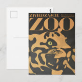  bezoek het Briefkaart van de dierentuin (Voorkant / Achterkant)