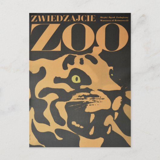  bezoek het Briefkaart van de dierentuin (Voorkant)