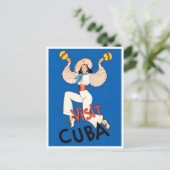 Bezoek het briefkaart van het klassieke Cubaanse r (Staand voorkant)
