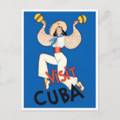 Bezoek het briefkaart van het klassieke Cubaanse r (Voorkant)