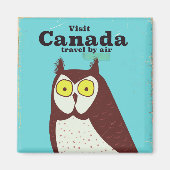 Bezoek het Canada Owl poster Magneet (Voorkant)