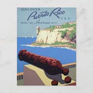 Bezoek het fort El Morro, Puerto Rico, het oude Sa Briefkaart