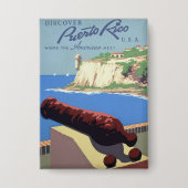 Bezoek het fort El Morro, Puerto Rico, het oude Sa Button (Voorkant)