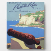 Bezoek het fort El Morro, Puerto Rico, het oude Sa Fotoplaat (Voorkant)