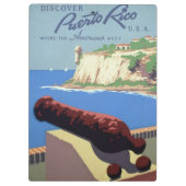 Bezoek het fort El Morro, Puerto Rico, het oude Sa Klembord (Achterkant)