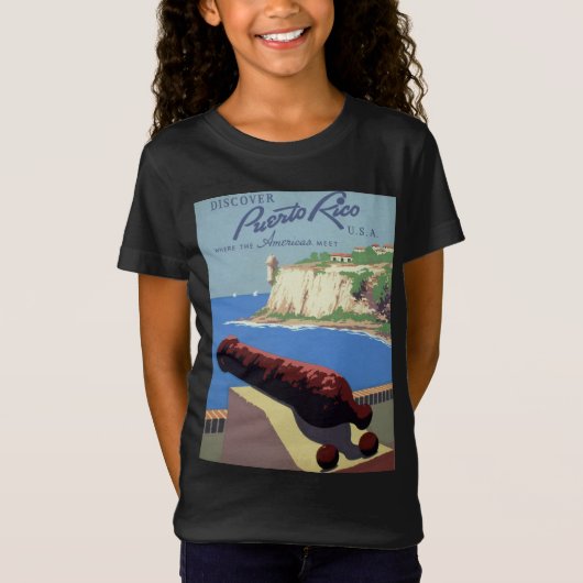 Bezoek het fort El Morro, Puerto Rico, het oude Sa T-shirt (Voorkant)