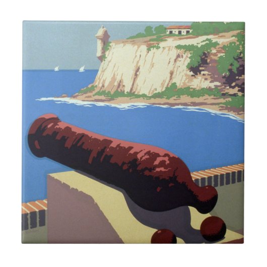 Bezoek het fort El Morro, Puerto Rico, het oude Sa Tegeltje (Voorkant)