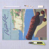 Bezoek het fort El Morro, Puerto Rico, het oude Sa Tissuepapier (Craft)