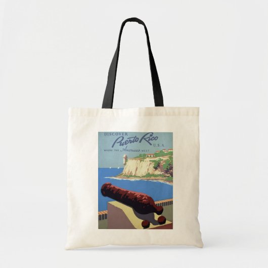 Bezoek het fort El Morro, Puerto Rico, het oude Sa Tote Bag (Voorkant)