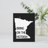 Bezoek het Hotdish Funny Minnesota Briefkaart (Staand voorkant)