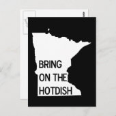 Bezoek het Hotdish Funny Minnesota Briefkaart (Voorkant / Achterkant)