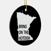 Bezoek het Hotdish Funny Minnesota Ornament (Rechts)