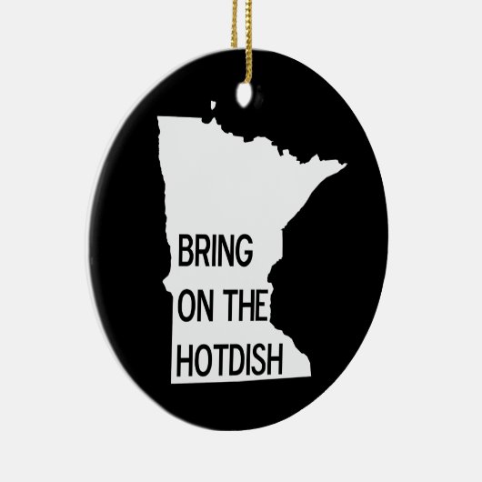 Bezoek het Hotdish Funny Minnesota Ornament (Rechts)