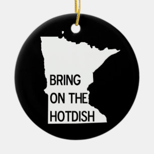 Bezoek het Hotdish Funny Minnesota Ornament