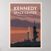 Bezoek het Kennedy Space Center Poster (Voorkant)