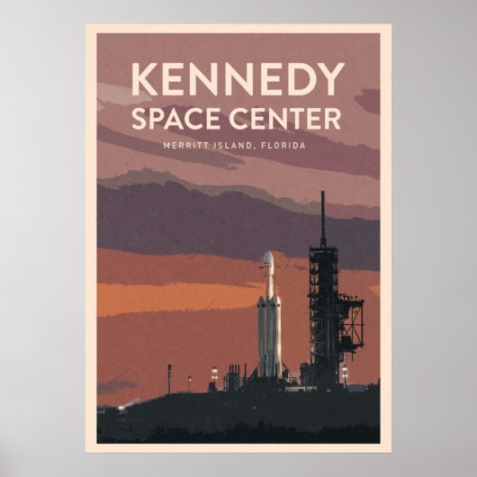 Bezoek het Kennedy Space Center Poster (Voorkant)