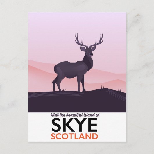 Bezoek het mooie eiland Skye Briefkaart (Voorkant)