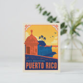 Bezoek het mooie Puerto Rico Briefkaart (Staand voorkant)