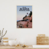 Bezoek het nationaal park van Acadia Poster (Keuken)
