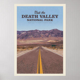 Bezoek het National Park Death Valley Poster