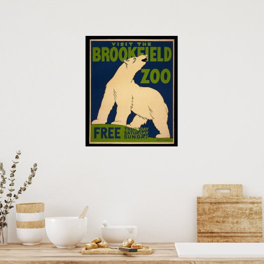 Bezoek het Poster Brookfield Zoo (Keuken)